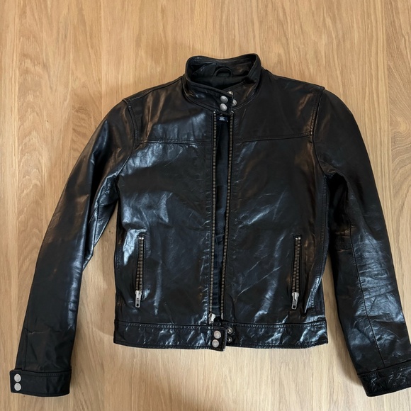 Gap Women's Leather Moto Jacket - Picture 2 of 4